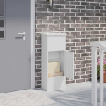 Pakiautomaat ladustamisega valge 44,5 x 29 x 110,5 cm teras