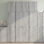 K&otilde;rge kapp, hall sonoma tamm, 80x42,5x249 cm, tehispuit