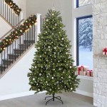 Tehisj&otilde;ulupuu koos 300 led-iga roheline 300 cm pvc ja metall