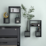 Seinariiulid 2 tk, hall, 50x15x50 cm, tehispuit