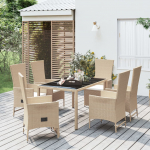 7-osaline aiam&ouml;&ouml;bli komplekt patjadega, beež, pol&uuml;rotang