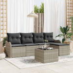 Aia diivanikomplekt 6 pcs helehall pol&uuml;rotang