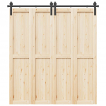 Liugukse tarvikute komplekt 200 cm terasest, must