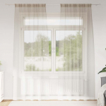 Voile kardin 2 pcs liivakarva 260 x 140 cm pol&uuml;ester