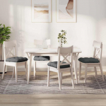 Istumispatjad 4 pcs tumehall 45 x 45 x 12 cm kangas