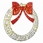 K&uuml;&uuml;nlap&auml;rg koos 150 led-iga soe valge 120 cm rotang