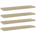 Riiuliplaadid 4 tk, sonoma tamm, 40x10x1,5 cm, tehispuit