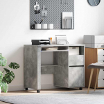 Rattalaud sahtliga rattaga betoonhall 91 x 50 x 77 cm tehispuit