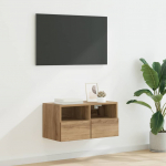 Tv seina kapp k&auml;sit&ouml;&ouml;puu 60 x 30 x 30 cm tehispuit