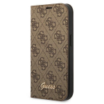 Guess GUBKP14XHG4SHW iPhone 14 Pro Max 6.7 "brown / brown book 4G Vintage Gold Logo