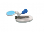 Nail clippers with magnifying glass