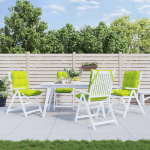 Madala seljatoega toolipadjad 4 tk, erkroheline, oxford kangas