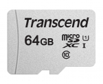 MEMORY MICRO SDXC 64GB/C10 TS64GUSD300S TRANSCEND - 760557841050