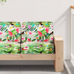 Pallet padjakomplekt 2 pcs tropiline džungel oxfordi kangas