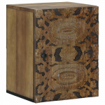 Vannitoa rippkapp pruun 38 x 33,5 x 48 cm tugev mango puu