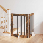 Koerav&auml;rav koos aluspuudega 2 pcs suitsutatud tamm 80 x 100 cm