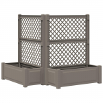 Suur taimelava trellisega 2 pcs hall 143 x 143 x 133,5 cm pp