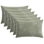 Diivanipadi 6 pcs heerlen roheline 30 x 50 cm &scaron;en&uuml;&uuml;lfabric