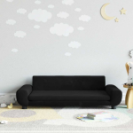 Lastediivan, must, 100x54x33 cm, samet