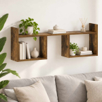 Seinariiul suitsutatud tamm 90 x 17 x 32 cm tehispuit