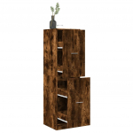 Sahtlitega kapp, suitsutatud tamm, 40x41x144,5 cm, tehispuit