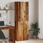 Highboard old wood 60x32x190 cm engineered wood