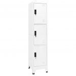 Lukustatav hoiukapp, valge, 38 x 45 x 180 cm, teras