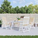 K&otilde;rge seljatoega toolipadjad 4 tk, beež, oxford kangas