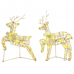 Led puhlid koos 40 led-iga 2 pcs soe valge pet