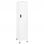 Lukustatav hoiukapp, valge, 38 x 45 x 180 cm, teras