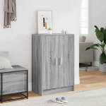 Jalatsikapp, hall sonoma tamm, 60x35x92 cm, tehispuit