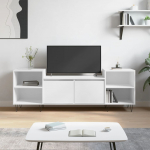 Telerikapp, valge, 160 x 35 x 55 cm, tehispuit