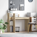 Laud riiuliga sonoma tamm 100 x 40 x 90 cm tehispuit