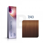 P&uuml;siv kreemv&auml;rv juustele Wella Professionals Illumina Color 7/43 60 ml