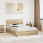 Laos voodi peaga sahtliga sonoma tamm 140 x 200 cm tehispuit