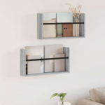 Ajakirja riiul 2 pcs hall sonoma 60 x 12 x 30 cm tehispuit