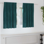Pimendavad kardinad 2 pcs tume rohelise 140 x 140 cm samet
