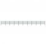 Aiapaneel postidega, raud, 349 x 160 cm, roheline