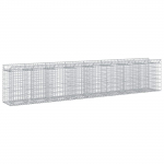 Gabioni t&otilde;stetud voodi 3 pcs h&otilde;bedane 400 x 50 x 80 cm