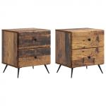 &Ouml;&ouml;lambi kapp 2 pcs vana puit 43 x 34,5 x 47,5 cm tehispuit