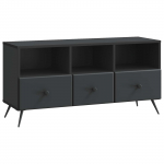 Telerikapp sahtliga must 102 x 34,5 x 50 cm tehispuit