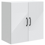 Seinale kinnitatav kapp valge 59 x 31 x 60 cm tehispuit