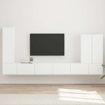 Tv seinakapikomplekt 6 tk valge