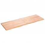 Lauaplaat, helepruun, 180x60x(2-4) cm, t&ouml;&ouml;deldud tammepuit