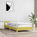 Voodiraam ilma madratsita roheline 100x200 cm kangas