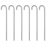 Telgivaiad 6 tk, 41,5 cm &oslash;12 mm, tsingitud teras