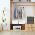 Hoiukastid 2 tk, kangas, 43 x 34 x 23 cm, antrasiithall