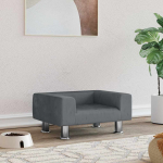 Koeravoodi, tumehall, 50x40x26,5 cm, samet