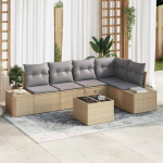 Aia diivanikomplekt padjaga 6 pcs beež ja heledhall