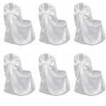 Valged toolikatted 6 tk pulmade ja bankettide jaoks